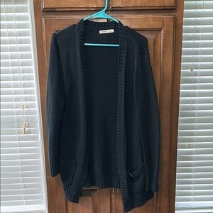 Old Navy Black Cardigan Sweater Soft Knit Open Front